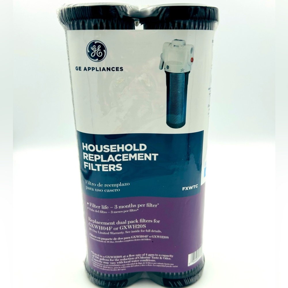 GE FXWTC Water Filter Replacement 2 Pack Genuine GE Household Filters Sealed
